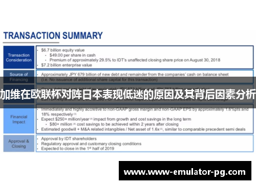 加维在欧联杯对阵日本表现低迷的原因及其背后因素分析